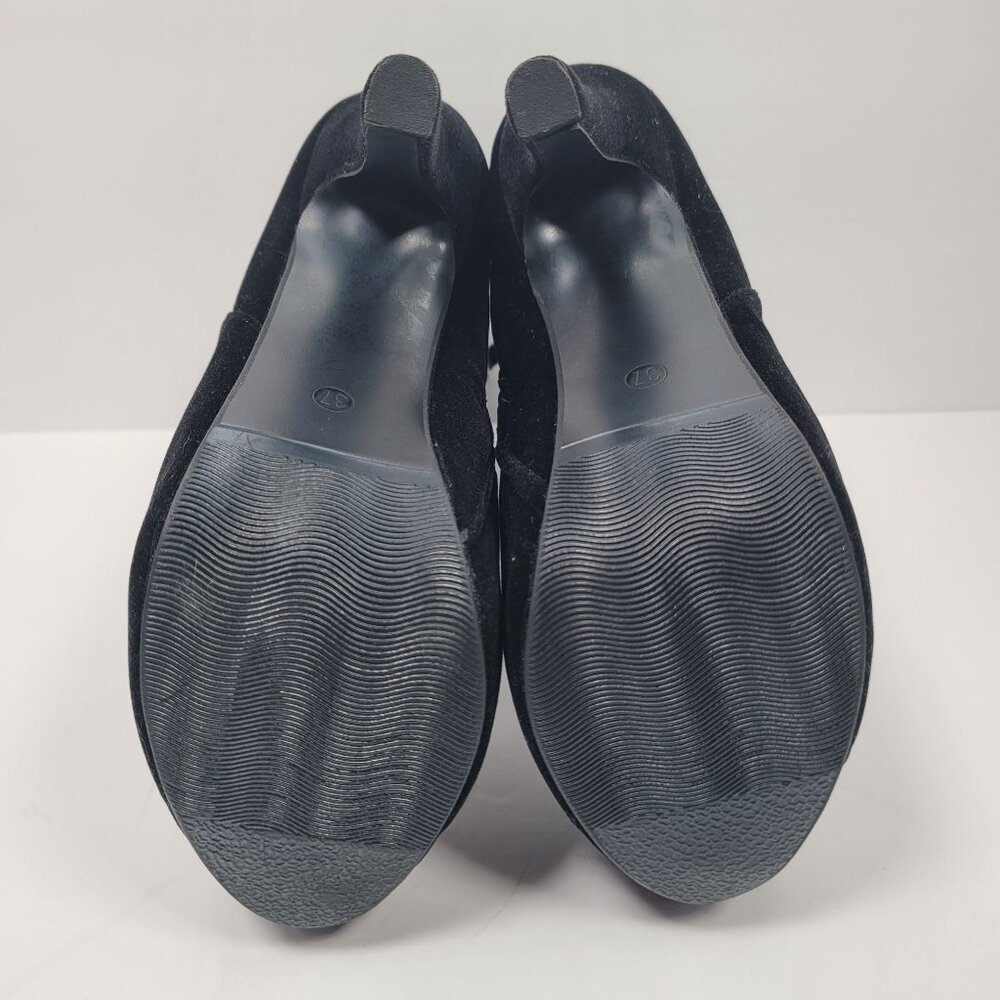 Crape Myrtle Women's Victorian Black Button Boots US Size 6.5 EU 37 Like New - Picture 10 of 11